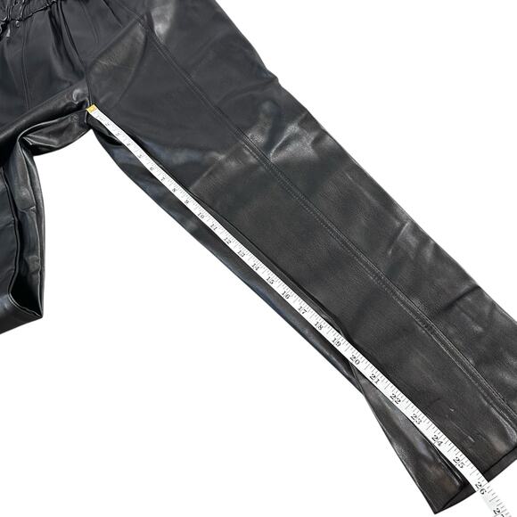 Elan Black Ruffle Elastic Waistband Pants Size S - Picture 5 of 6